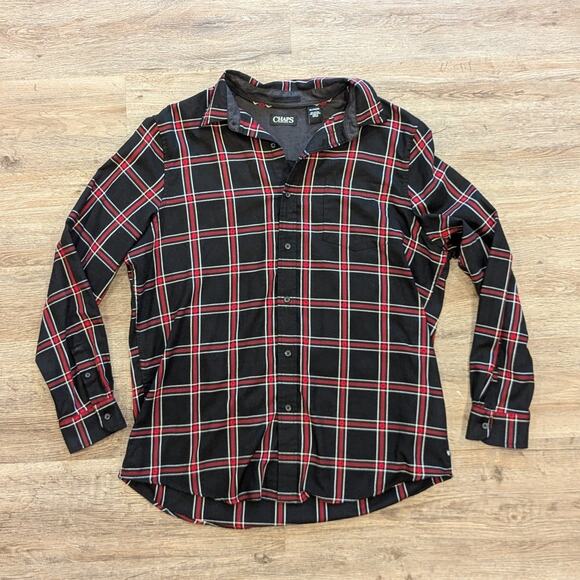 Chaps Other - Chaps Long Sleeve Flannel Button Up Shirt Men's XL